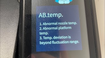 Creality Ender 3 S1 Pro AB Temp error