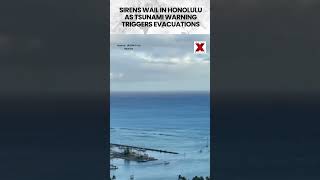 #honolulu | Tsunami Warning Triggers Evacuations in Honolulu, Boats Rush Out of Harbor #tsunami