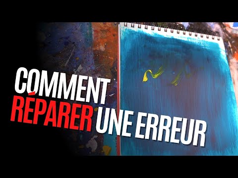 Comment RÉPARER une ERREUR en peinture acrylique