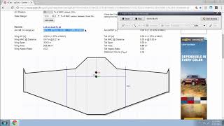 how to use ecalc cg calculator screenshot 2