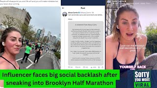 Influencer Alexa Curtis attacked for sneaking into Brooklyn Half Marathon
