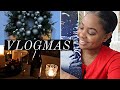 VLOGMAS 2020 Day 2 | Easiest DIY Door Wreath, Candle lit dinner, Getting in the Christmas Mood