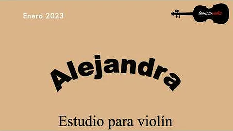Alejandra, Estudio para Violn (Casares).