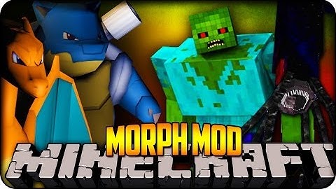 Minecraft Mods - MORPH MOD - BECOME ANY PIXELMON, MUTANT ZOMBIE OR EVEN MOBZILLA - Mod Showcase