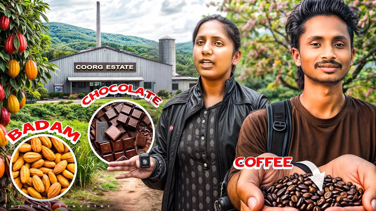 Coorg Estate Tour 🌿 | Coffee, Elaichi, Badam, Chocolate Factory | Full Guide #hindilanguage 