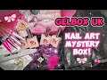 NAIL ART MYSTERY BOX | GELBOX UK SEPT SUB BOX &amp; IT&#39;S PINK!!! 💖