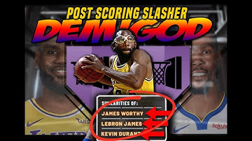 NBA 2K20 LEBRON JAMES, KD, JAMES WORTHY DEMIGOD POST SCORER SLASHER BUILD! BEST SF BUILD!