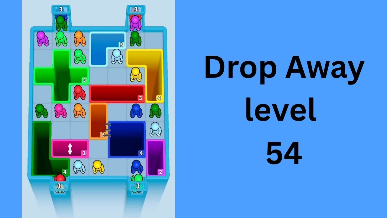 Drop Away level 54 Walkthrough Solution - YouTube