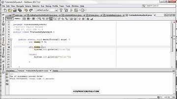 Java tutorial 4: The If Conditional