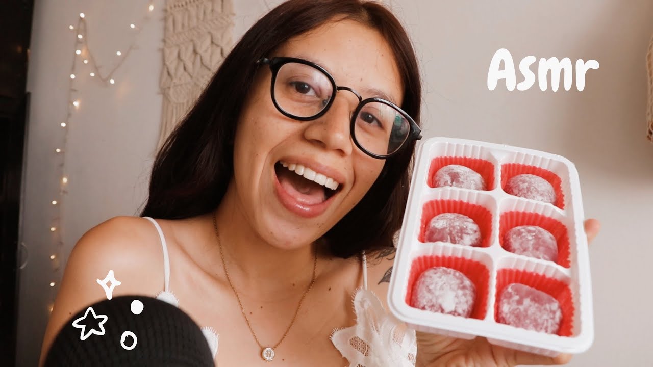 ASMR comiendo postres asiáticos 🍥✨🤍