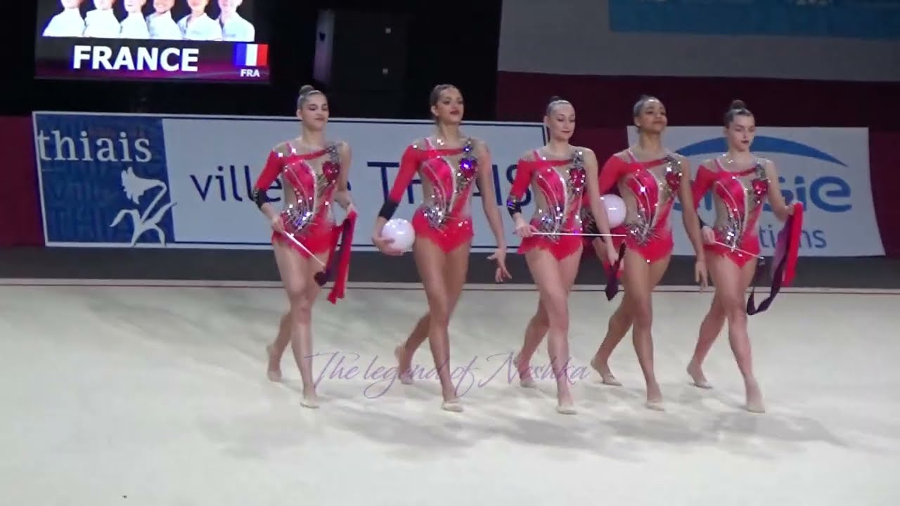FRANCE 3 ribbons 2 balls - 2024 Grand Prix Thiais AA