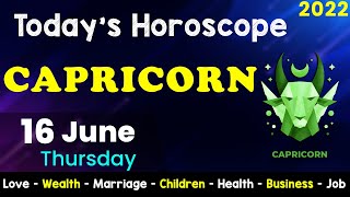 Aj Ka Din Kaisa Rahe Ga | Capricorn Daily Horoscope | Horoscope Today | Aj Ka Din | 16 June 2022