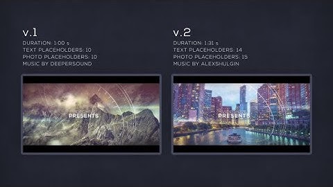 Parallax Glitch Slideshow (After Effects template)