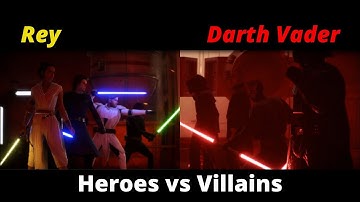 Star Wars Battlefront 2 - Darth Vader/Rey Gameplay HvV