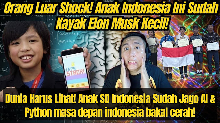 🇮🇩 This Elementary School Kid Shocked the World! Good at Coding & AI Since Age 10‼️🇲🇾REACTION🇮🇩