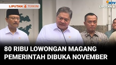 Pemerintah Buka Lagi Program Magang Nasional Bergaji UMP Bulan November, Kuota 80 Ribu | Liputan 6