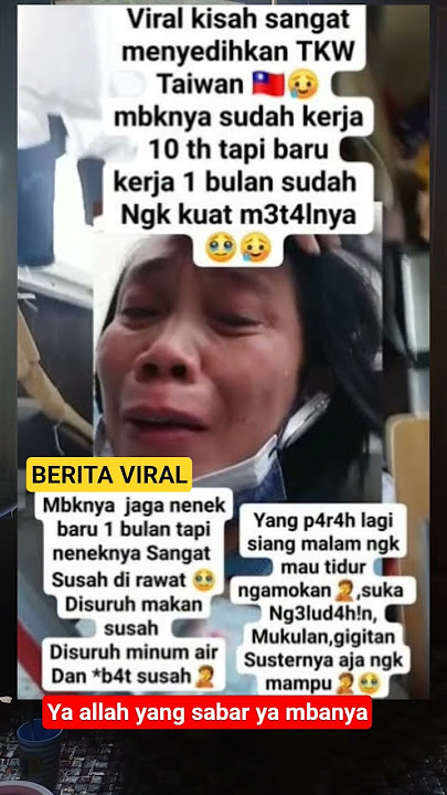 kisah sedih tkw taiwan jaga lansia #abahdirga #viralvideo #shortvideo #trending #trendingshorts #fyp