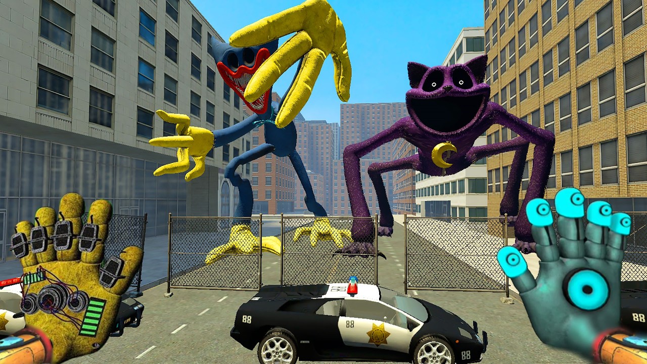 I discovered the Huggy Wuggy and Catnap nightmare in Haunted City | Garry's Mod