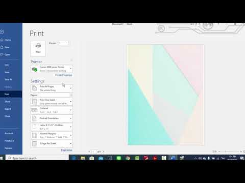 วิธีปริ้นงาน word 2017  Update  วิธีปริ้นปกรายงานเอกสาร แบบไม่มีขอบ ปริ้นไม่มีขอบ word