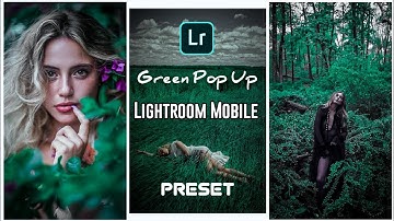 Lightroom Mobile Preset Free Dng | GREEN POP-UP LOOK Editing | M_A Pictures