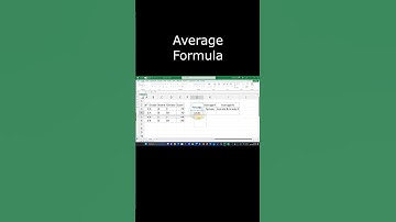 Average formula in Excel #shorts #excel #learningfromyoutube