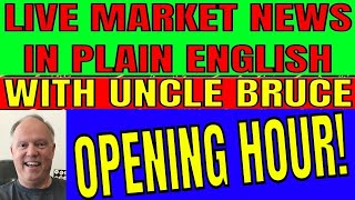 WILL INTEREST RATES GO UP TODAY? Live Stock Coverage In Plain English with UNCLE BRUCE