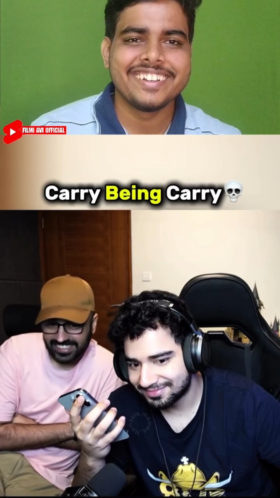 Samay Raina and Carryminati Comedy Video | Reaction Video | #shorts #remix
