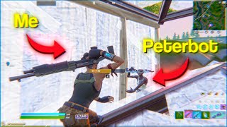 I fought FNCS WINNER Peterbot in Arena… (Fortnite)