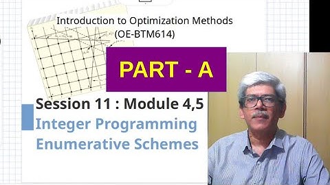 S11A Integer Programming - Introduction