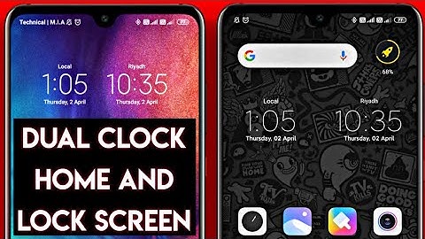 How To Set Dual Clock On Home Screen & Lock Screen In MIUI 11 | Second Clock Settings In Redmi Phone