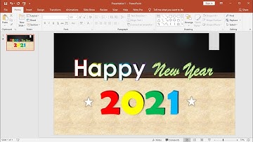 PowerPoint Training |How to Make Happy New Year Text Animation in PowerPoint