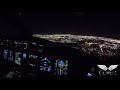 Night Landing in Toronto YYZ - Global Express Cockpit