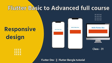 31. Responsive design in flutter, flutter bangla tutorial, #flutter #responsivedesign #flutterdev