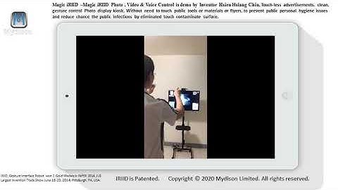 Magic iRIID Photo and Video Music, Virtual Touch Screen Interface with Voice Command Control Kiosk