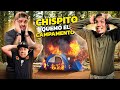 Reto al CHISPITO en PRUEBA DE CAMPING 🔥⛺¡QUEMÓ EL CAMPAMENTO¡ (Youtubers a prueba) image