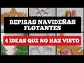 4 MANUALIDADES NAVIDEÑAS CON CARTÓN/ REPISAS FLOTANTES/ESTANTES/CHRISTMAS CRAFTS WITH CARDBOARD
