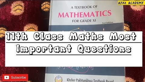 11th Class Maths Most Important Questions 2023 | 11th Class Maths Guess Paper 2023