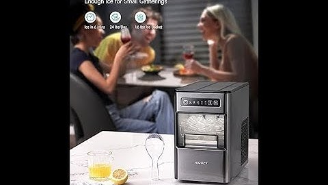 HiCOZY Countertop Ice Maker, Ice in 6 Mins, 24 lbs Day, Portable & Compact Gift