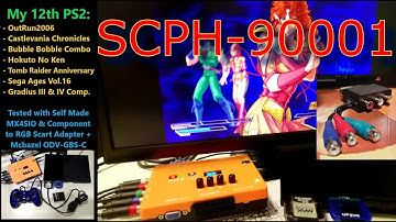 My 12th PS2-90001, Test 7 Games(5PS2+2PS1) With Self Made ComponentToScartRGB Adapter & GBS-C Scaler