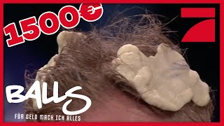 Kaugummi ABSICHTLICH ins Haar kleben | Balls - für Geld mach ich alles | ProSieben