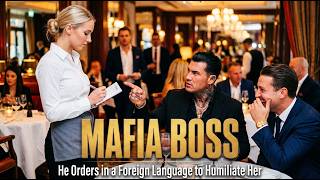 The Mafia Boss Spoke a Foreign Language to Humiliate the Waitress—Her Reply Left Him Speechless