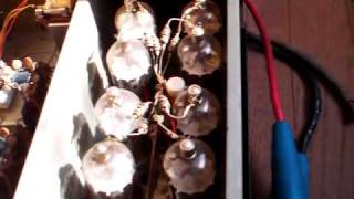 ベンケイ PSL-8 懐かしの8本球リニアアンプ - YouTube