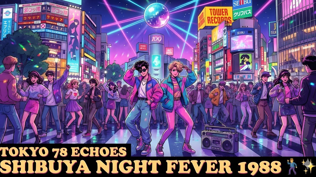 POV: You're Dancing at Shibuya Crossing, 1988 🕺✨ | Funky Japanese City Pop & Disco Mix