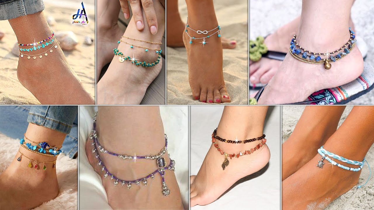 Fancy Girls!!.. Daily Wear 12 DIY Anklet Idea On JeansTops, Dresses