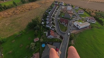 Powered paraglider filmed by Insta360 X5