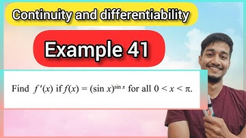 Continuity and differentiability example 41 | Example 41 chapter 5 class 12
