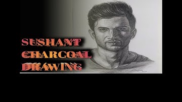 Charcoal Drawing Time-lapse Sushant Singh Rajput