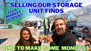 From Storage Unit to Sold: Selling our Storage Unit Finds at The Flea Market !!!