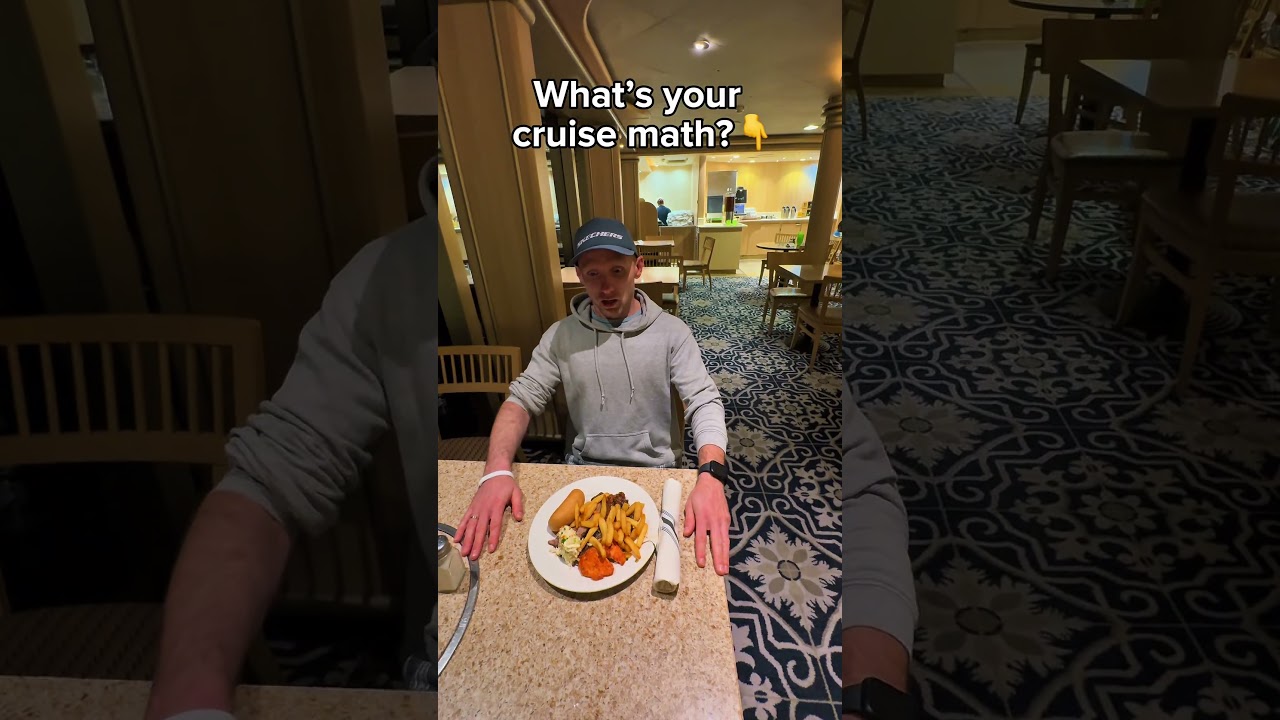 Cruise Math 🧮30 min workout = fries earned 🍟That’s how it works, right? #cruisemath