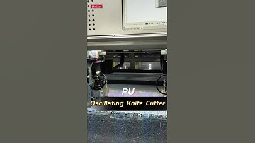 PU Oscillating Knife Digital Cutting + Punching Machine with Double-head #shortsvideo #shorts